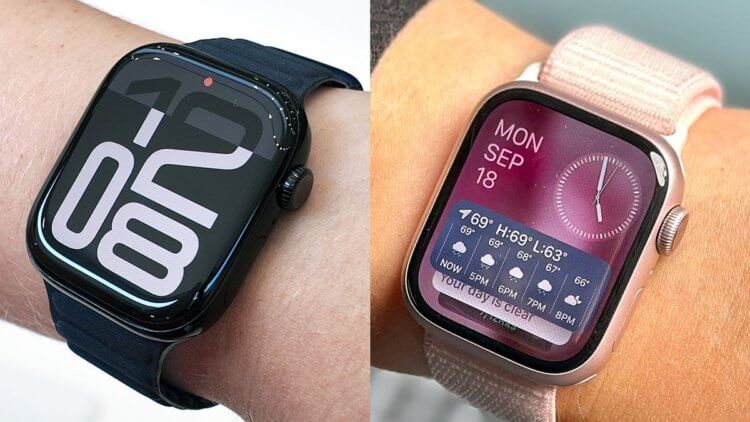 6 основных отличий Apple Watch Series 10 от Series 9. Какие умные часы выбрать и не переплатить. Фото.