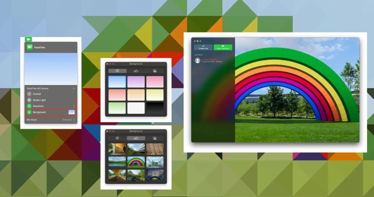 Как изменить фон во время видеозвонков на компьютерах Apple с macOS Sequoia. Фото.