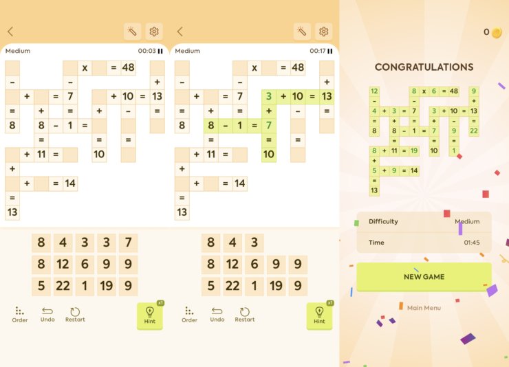 Puzzle Math — бесплатный математический кроссворд. Заполните все пустые клетки, чтобы кроссворд был рассчитан верно. Puzzle Math — бесплатный математический кроссворд. Заполните все пустые клетки, чтобы кроссворд был рассчитан верно. Фото.