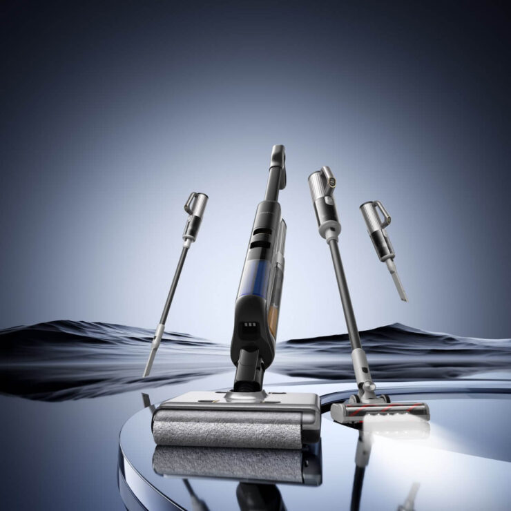 Почему стоит купить вертикальный моющий беспроводной пылесос KaringBee M5. Выглядит пылесос действительно стильно. Почему стоит купить вертикальный моющий беспроводной пылесос KaringBee M5. Выглядит пылесос действительно стильно. Фото.