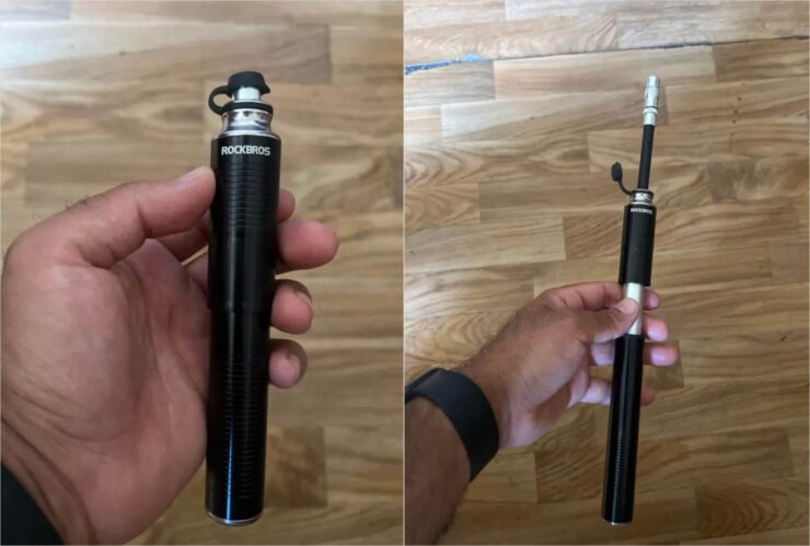 Велосипедный мини-насос ROCKBROS. Такой насос можно буквально спрятать в кармане. Велосипедный мини-насос ROCKBROS. Такой насос можно буквально спрятать в кармане. Фото.