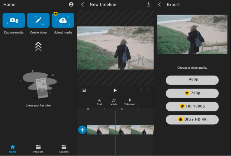 Проверяем приложения для редактирования видео на Андроиде. Минимализм — это про него. Фото.