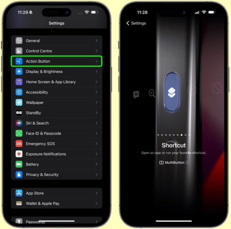 Как настроить Action Button. Назначьте запуск MultiButton на Action Button. Изображение: macrumors.com. Как настроить Action Button. Назначьте запуск MultiButton на Action Button. Изображение: macrumors.com. Фото.