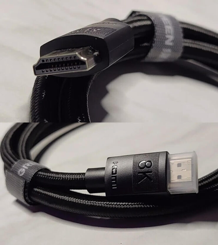 Провод HDMI для телевизора. Кабель прочный и прослужит вам долго. Провод HDMI для телевизора. Кабель прочный и прослужит вам долго. Фото.