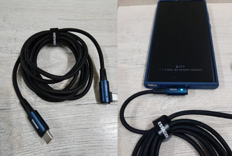 Провод для зарядки телефона. С таким проводом удобно играть в игры на смартфоне. Провод для зарядки телефона. С таким проводом удобно играть в игры на смартфоне. Фото.