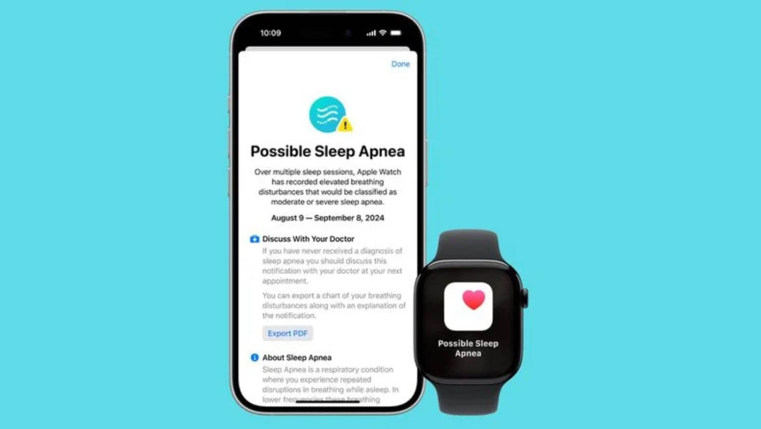 Новые функции Apple Watch. Функция обнаружения апноэ будет доступна на всех совместимых с watchOS 11 часах. Новые функции Apple Watch. Функция обнаружения апноэ будет доступна на всех совместимых с watchOS 11 часах. Фото.