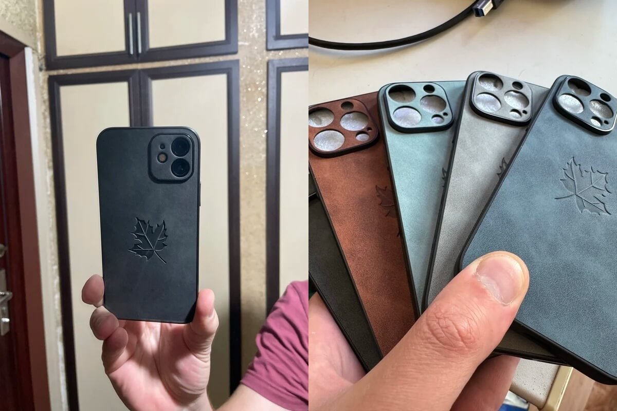 Кожаный чехол для iPhone. Какой цвет взяли бы себе?. Фото.