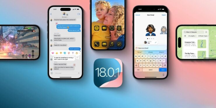 Что нового в iOS 18.0.1. Новых функций в iOS 18.0.1 нет, зато исправлено много ошибок. Изображение: 9to5mac.com. Что нового в iOS 18.0.1. Новых функций в iOS 18.0.1 нет, зато исправлено много ошибок. Изображение: 9to5mac.com. Фото.