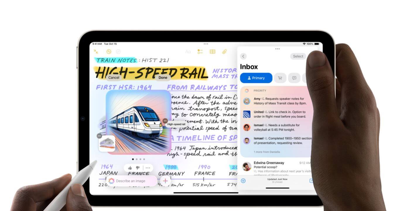 Что нового в iPad mini 7. Помимо нового процессора и Apple Intelligence, iPad mini 7 получил другие мелкие улучшения. Что нового в iPad mini 7. Помимо нового процессора и Apple Intelligence, iPad mini 7 получил другие мелкие улучшения. Фото.