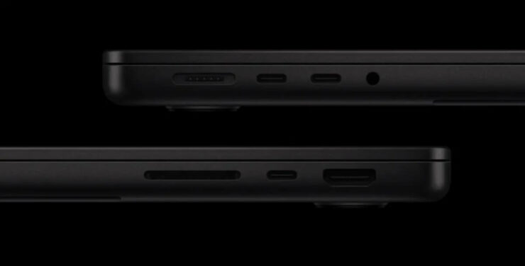 Сколько стоит MacBook Pro M4. Даже версия с процессором M4 имеет не два, а три порта USB-C. Изображение: toping.uz. Сколько стоит MacBook Pro M4. Даже версия с процессором M4 имеет не два, а три порта USB-C. Изображение: toping.uz. Фото.