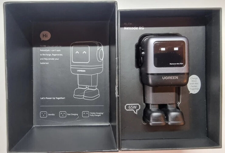 GaN-зарядка Ugreen на 65 Вт. Теперь зарядник — это еще и классное украшение рабочего стола. GaN-зарядка Ugreen на 65 Вт. Теперь зарядник — это еще и классное украшение рабочего стола. Фото.