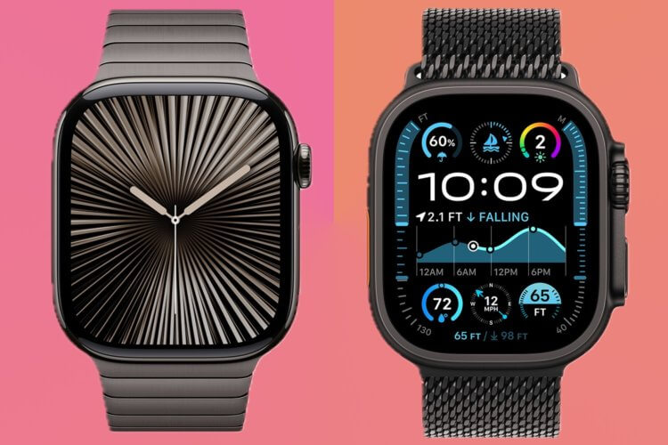Экран в Apple Watch. Экран в Apple Watch Series 10 больше за счет минимальных рамок. Изображение: digitaltrends.com. Экран в Apple Watch. Экран в Apple Watch Series 10 больше за счет минимальных рамок. Изображение: digitaltrends.com. Фото.