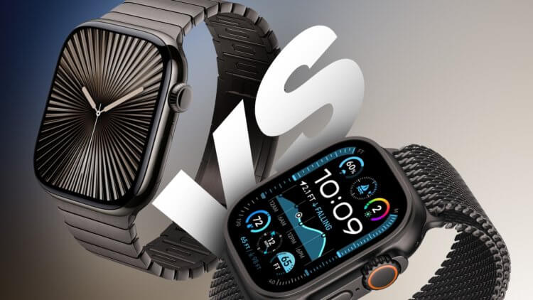 Какие умные часы лучше: Apple Watch Series 10 или Apple Watch Ultra 2. Часы получились разными с точки зрения дизайна, но очень похожи по своим возможностям. Изображение: macrumors.com. Какие умные часы лучше: Apple Watch Series 10 или Apple Watch Ultra 2. Часы получились разными с точки зрения дизайна, но очень похожи по своим возможностям. Изображение: macrumors.com. Фото.