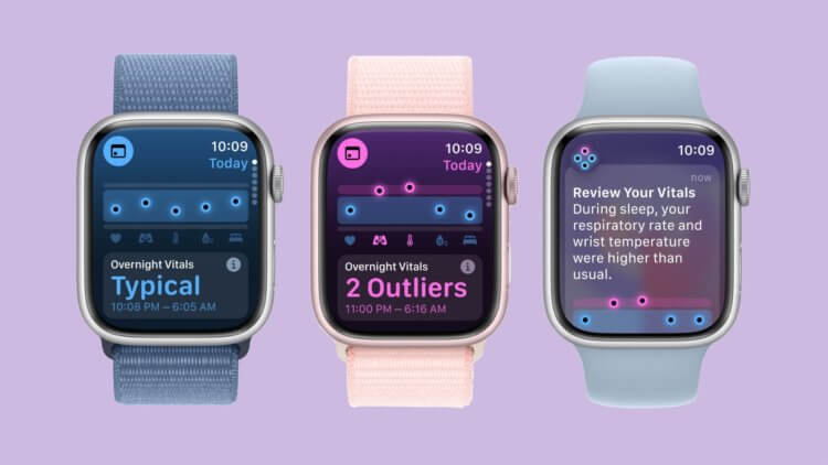 Apple Watch с watchOS 11 научились определять болезнь до первых симптомов. Вот как это работает. Приложение Vitals может предсказать надвигающуюся болезнь. Изображение: macrumors.com. Apple Watch с watchOS 11 научились определять болезнь до первых симптомов. Вот как это работает. Приложение Vitals может предсказать надвигающуюся болезнь. Изображение: macrumors.com. Фото.