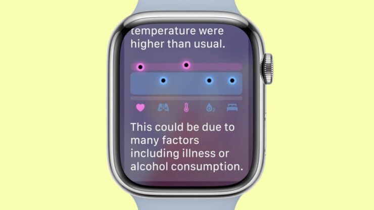 Уведомления на Apple Watch. Включите уведомления и сразу будете узнавать обо всех отклонениях от нормы. Изображение: mashable.com. Фото.