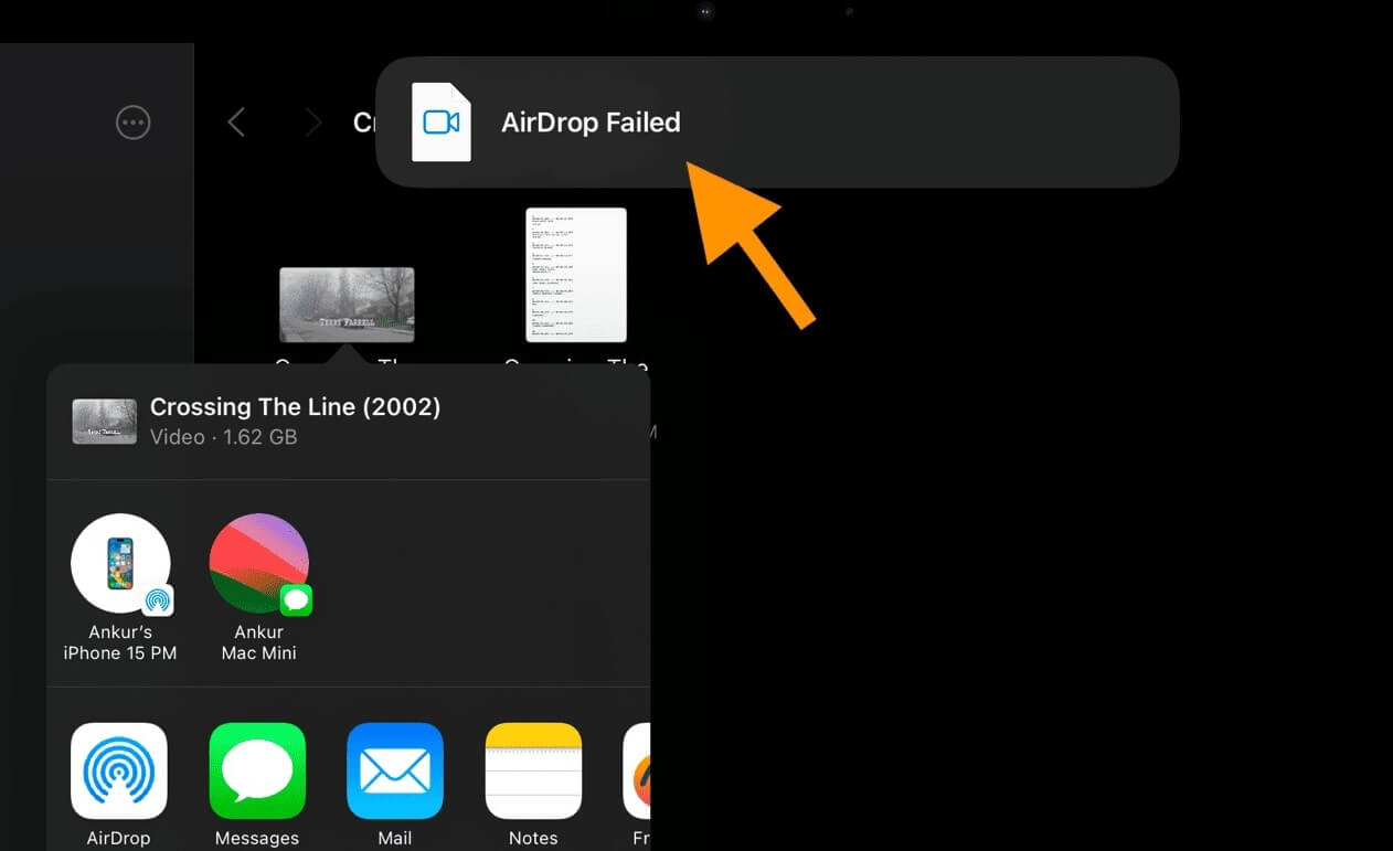 Почему не работает проводной AirDrop. Если вы отключите провод, то получите вот такое уведомление. Изображение: idownloadblog.com. Фото.