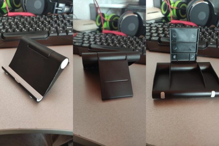 Подставка для телефона. Подставка недорогая и при этом позволяет установить телефон на стол под удобным углом. Фото.