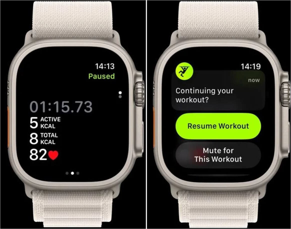 Как изменить время тренировки на Apple Watch. Измените время тренировки, если забыли убрать паузу. Как изменить время тренировки на Apple Watch. Измените время тренировки, если забыли убрать паузу. Фото.