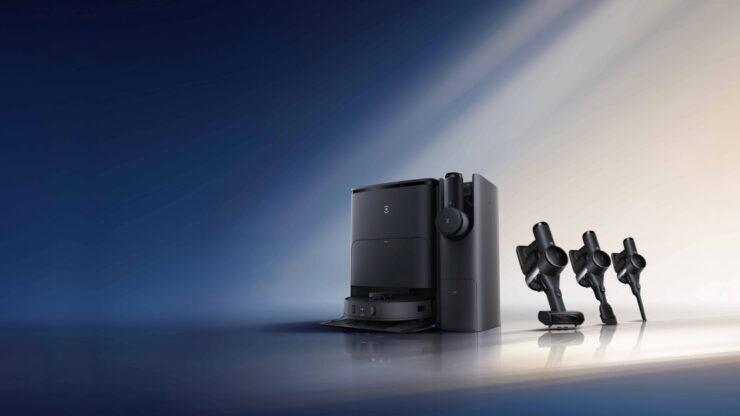 Пылесос 2 в 1: вертикальный беспроводной и робот-пылесос. В станции самоочистки прячется еще и вертикальный беспроводной пылесос. Изображение: ecovacs.com. Пылесос 2 в 1: вертикальный беспроводной и робот-пылесос. В станции самоочистки прячется еще и вертикальный беспроводной пылесос. Изображение: ecovacs.com. Фото.