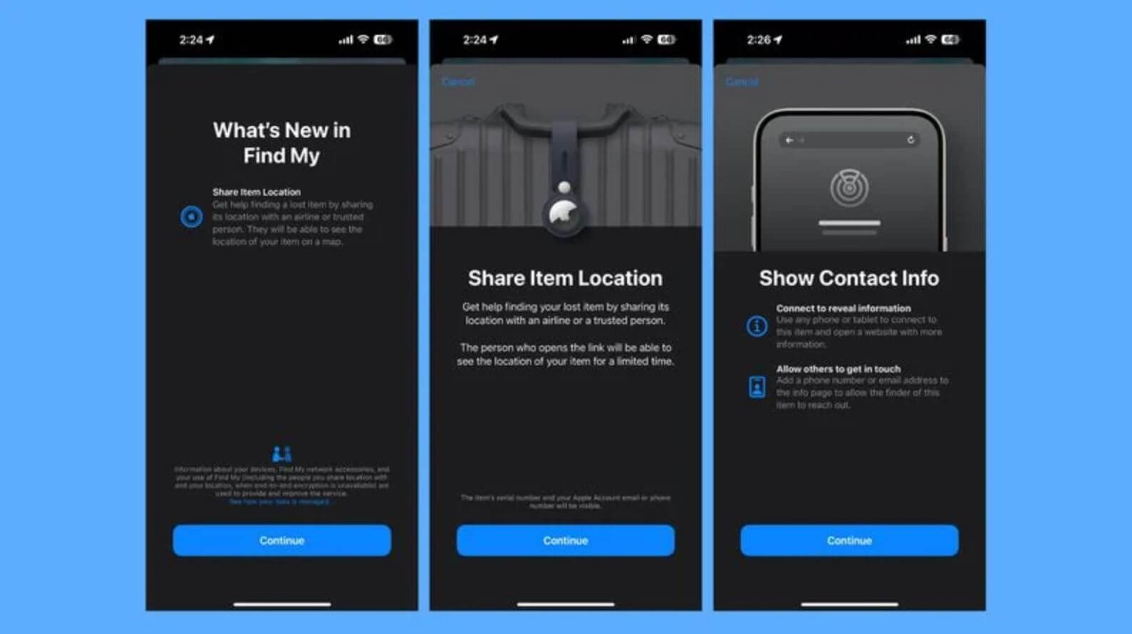 Что нового в iOS 18.2. Поделиться AirTag для определения его местонахождения станет еще проще в iOS 18.2. Что нового в iOS 18.2. Поделиться AirTag для определения его местонахождения станет еще проще в iOS 18.2. Фото.