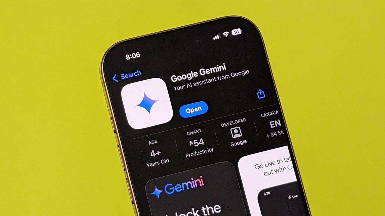 Как бесплатно пользоваться нейросетью Google Gemini на iPhone в России. Фото.