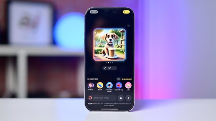 Apple Intelligence на Айфоне. После установки iOS 18.2 можно будет создавать собственные картинки прямо на Айфоне. Изображение: appleinsider.com. Фото.