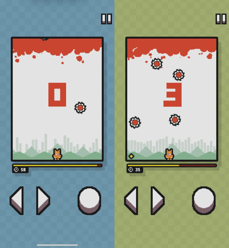 Sawblades — игра без интернета. Эта игра потреплет нервы даже круче Flappy Birds. Фото.