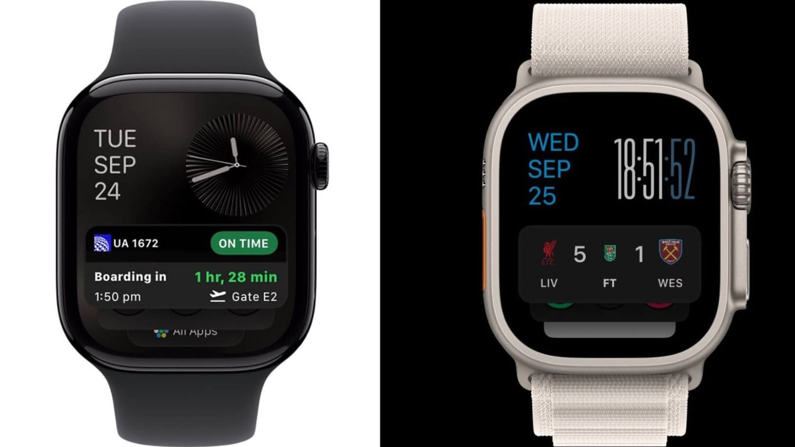 Виджеты Live Activities на Apple Watch. В watchOS 11 появились новые виджеты с Эфиром активности. Виджеты Live Activities на Apple Watch. В watchOS 11 появились новые виджеты с Эфиром активности. Фото.