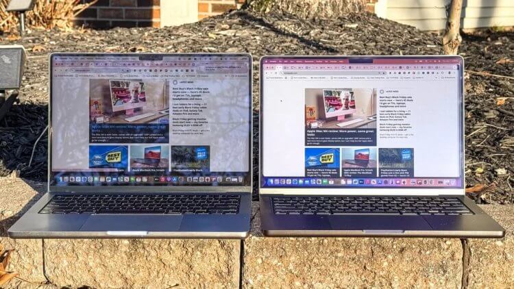 Чем дисплей с нанотекстурой в iPad и Mac отличается от обычного и стоит ли за него переплачивать. Дисплей с нанопокрытием справа. Количество бликов значительно меньше. Изображение: tomsguide.com. Чем дисплей с нанотекстурой в iPad и Mac отличается от обычного и стоит ли за него переплачивать. Дисплей с нанопокрытием справа. Количество бликов значительно меньше. Изображение: tomsguide.com. Фото.