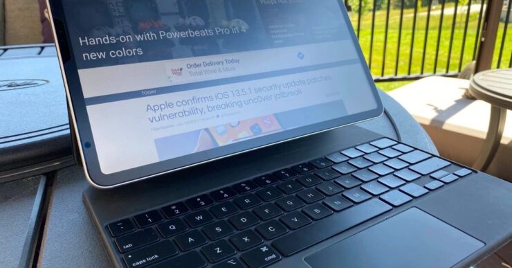 Матовая пленка на Айпад и Макбук. А вот матовая пленка может закрыть экран полностью. Изображение: 9to5mac.com. Фото.