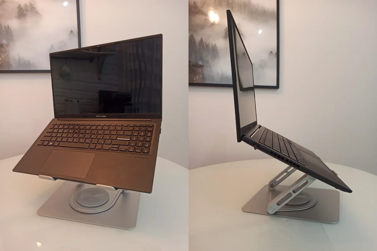 Подставка для ноутбука. Организуйте рабочее место с помощью подставки для ноутбука. Фото.