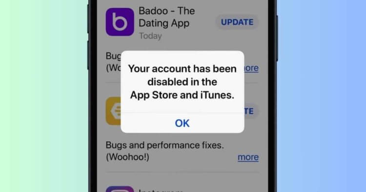 Ваша учетная запись в App Store и iTunes заблокирована. Что делать. Apple может отключить учетную запись Apple ID. Изображение: macobserver.com. Ваша учетная запись в App Store и iTunes заблокирована. Что делать. Apple может отключить учетную запись Apple ID. Изображение: macobserver.com. Фото.