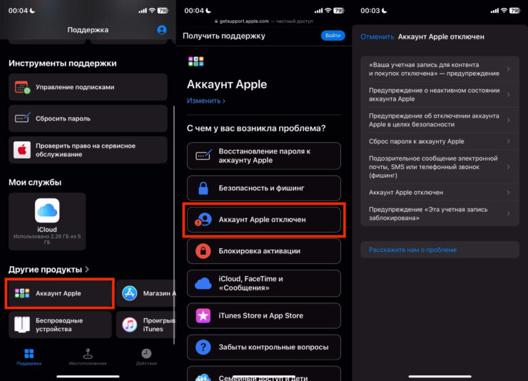 Служба поддержки Apple в России. Если у вас есть приложение «Поддержка Apple», то связаться с саппортом можно через него. Фото.