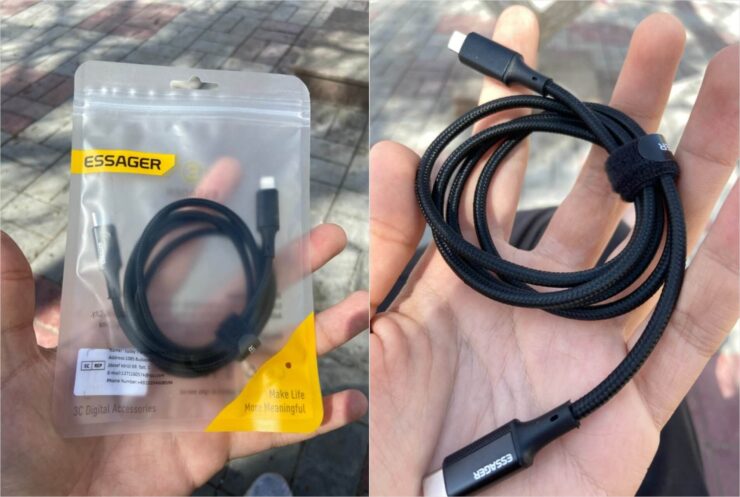 Lightning-кабель с быстрой зарядкой для iPhone. Прочная оплетка не позволит просто так его повредить. Фото.