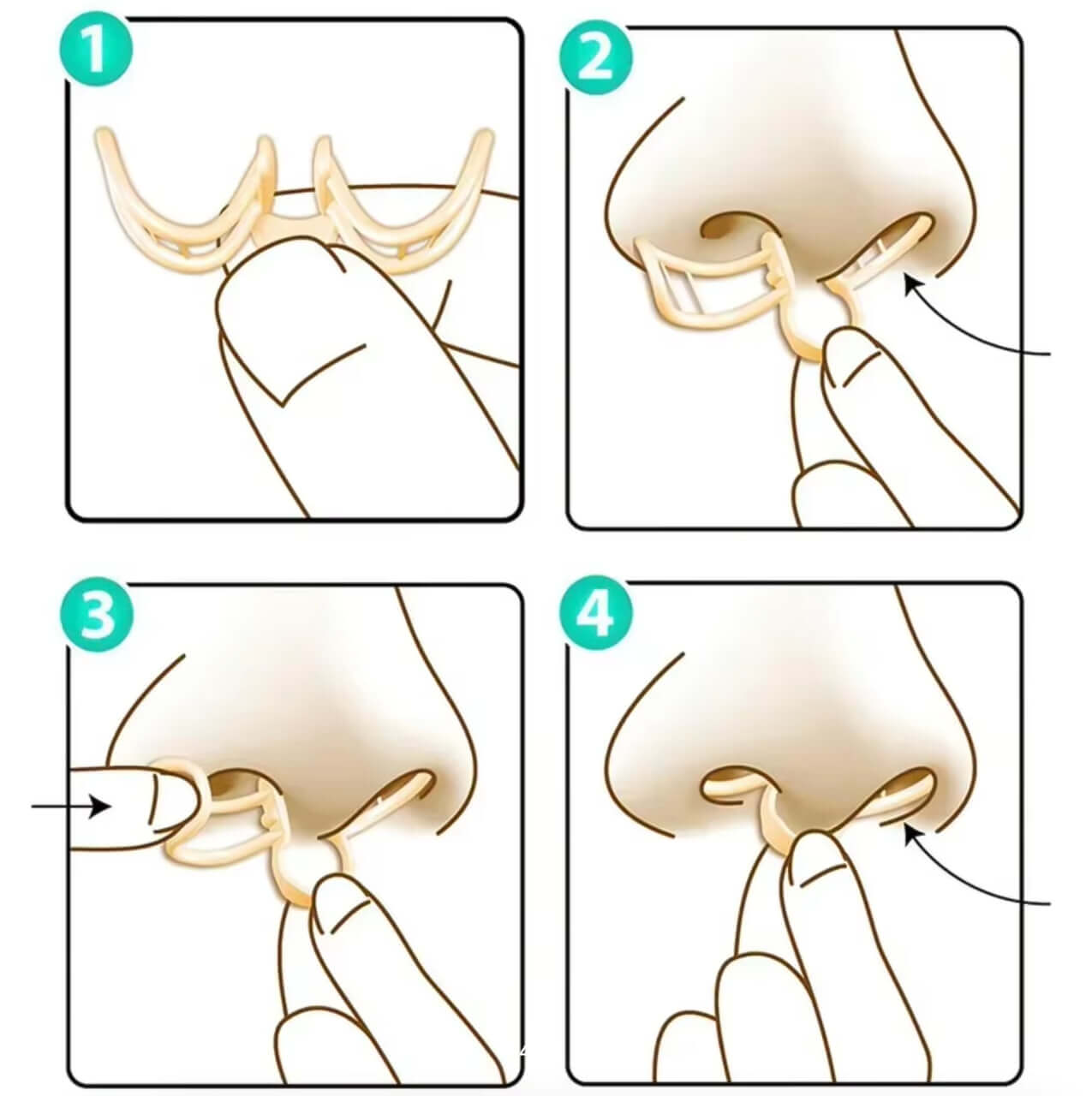 Расширитель носа от храпа. В отличие от наружных расширителей, этот не сбить просто так во сне. Фото.