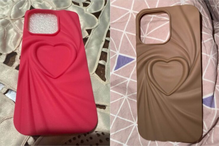 Силиконовый чехол для iPhone с 3D-сердцем. Такой чехол не только красив, но и надежен. Фото.