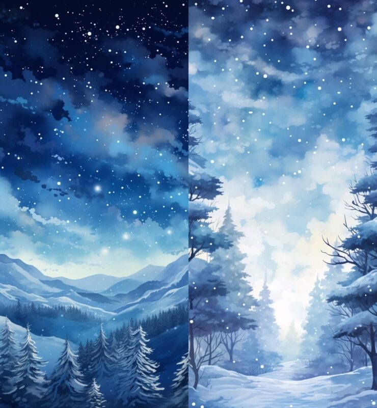 Красивые зимние обои бесплатно. Есть и более яркие заставки. Изображение: daysinspired.com. Фото.