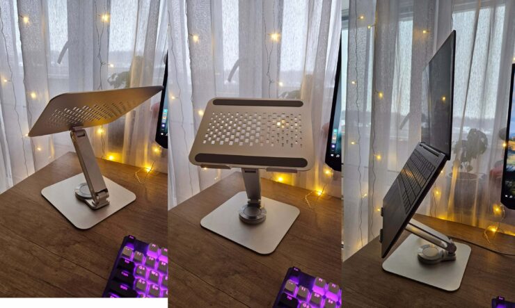 Подставка для ноутбука. Подставка позволяет установить ноутбук, как вам удобно. Фото.