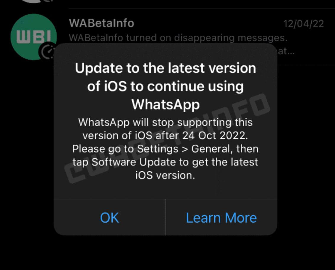Почему не будет работать Ватсап. Обычно WhatsApp заранее предупреждает пользователей перед отключением старых версий. Фото: gizchina.com. Почему не будет работать Ватсап. Обычно WhatsApp заранее предупреждает пользователей перед отключением старых версий. Фото: gizchina.com. Фото.