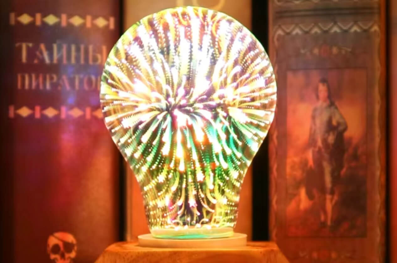 Светодиодная лампа E27 со светомузыкой. Не покупайте дискошар, купите просто эту лампочку. Фото.