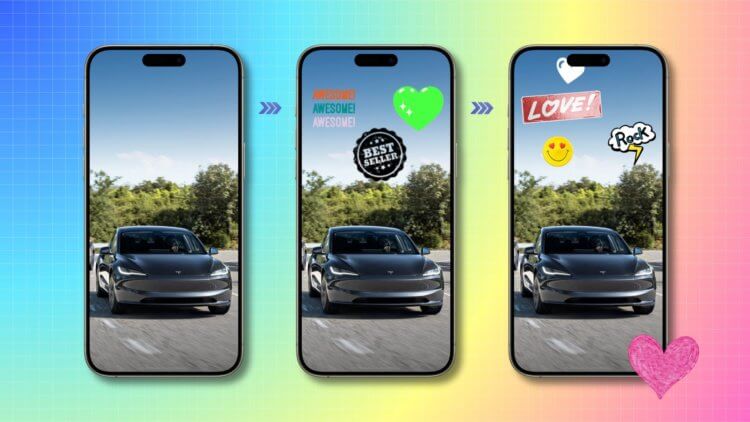 Как добавить стикер на любую фотографию на iPhone. Прокачайте свои фото с помощью стикеров. Изображение: idownloadblog.com. Как добавить стикер на любую фотографию на iPhone. Прокачайте свои фото с помощью стикеров. Изображение: idownloadblog.com. Фото.