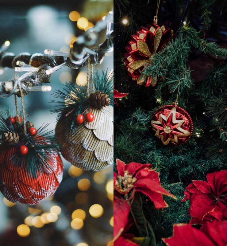 Красивые новогодние обои. Украсьте свой экран блокировки крутой елкой. Изображение: wallpaperscraft.ru. Фото.