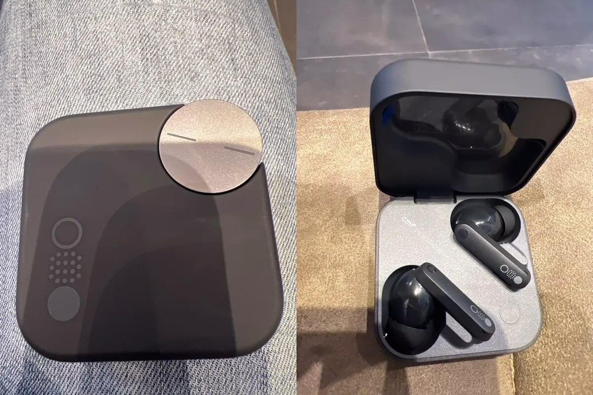 Беспроводные наушники с шумоподавлением. Наушники стильные и хорошо сидят в ушах. Фото.