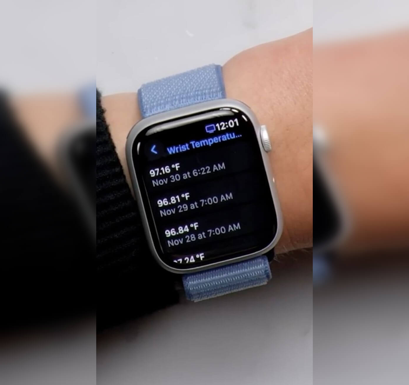 Термометр в Apple Watch. В Apple Watch тоже можно посмотреть температуру, но не в режиме онлайн. Изображение: in.pinterest.com. Фото.