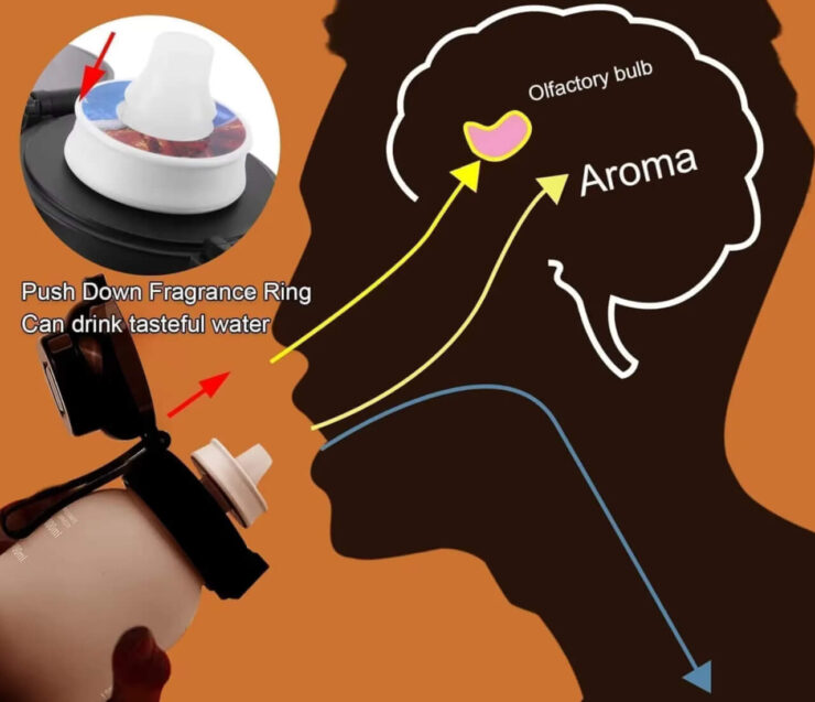 Бутылка для воды с ароматизатором. Такая бутылочка наверняка уже мелькала у вас в рилсах. Бутылка для воды с ароматизатором. Такая бутылочка наверняка уже мелькала у вас в рилсах. Фото.