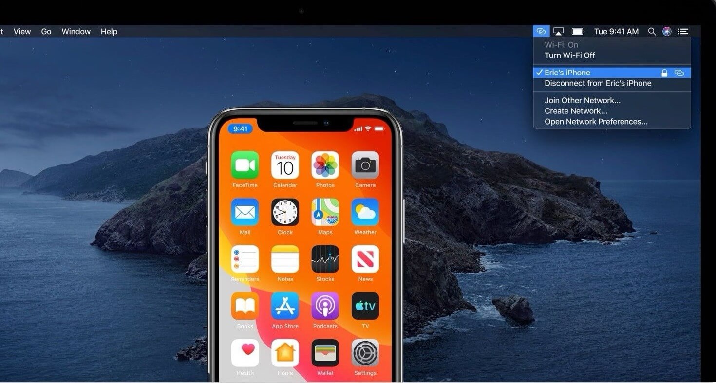 Компьютер Mac не подключается к точке доступа на Айфоне. Что делать. Фото.