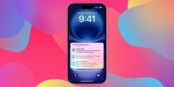 Уведомления на Айфоне. iPhone должен сам определить действительно важные оповещения и вывести их на экран в первых рядах. Изображение: 9to5mac.com. Фото.