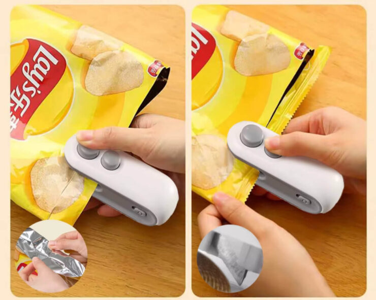 Портативный запаиватель пакетов. Компактный запаиватель будет поудобнее стационарного. Фото.