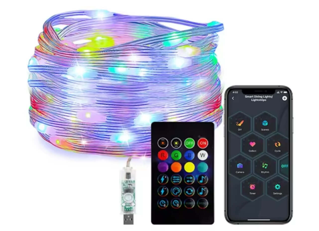 Умная LED-гирлянда. Умная гирлянда пригодится не только на новый год. Фото.