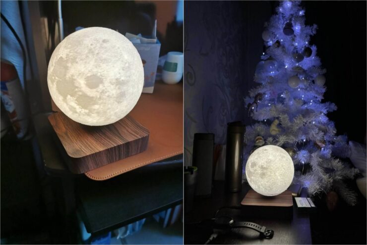 Левитирующий шар-светильник. Такой шар и подарить не стыдно. Фото.